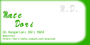 mate dori business card